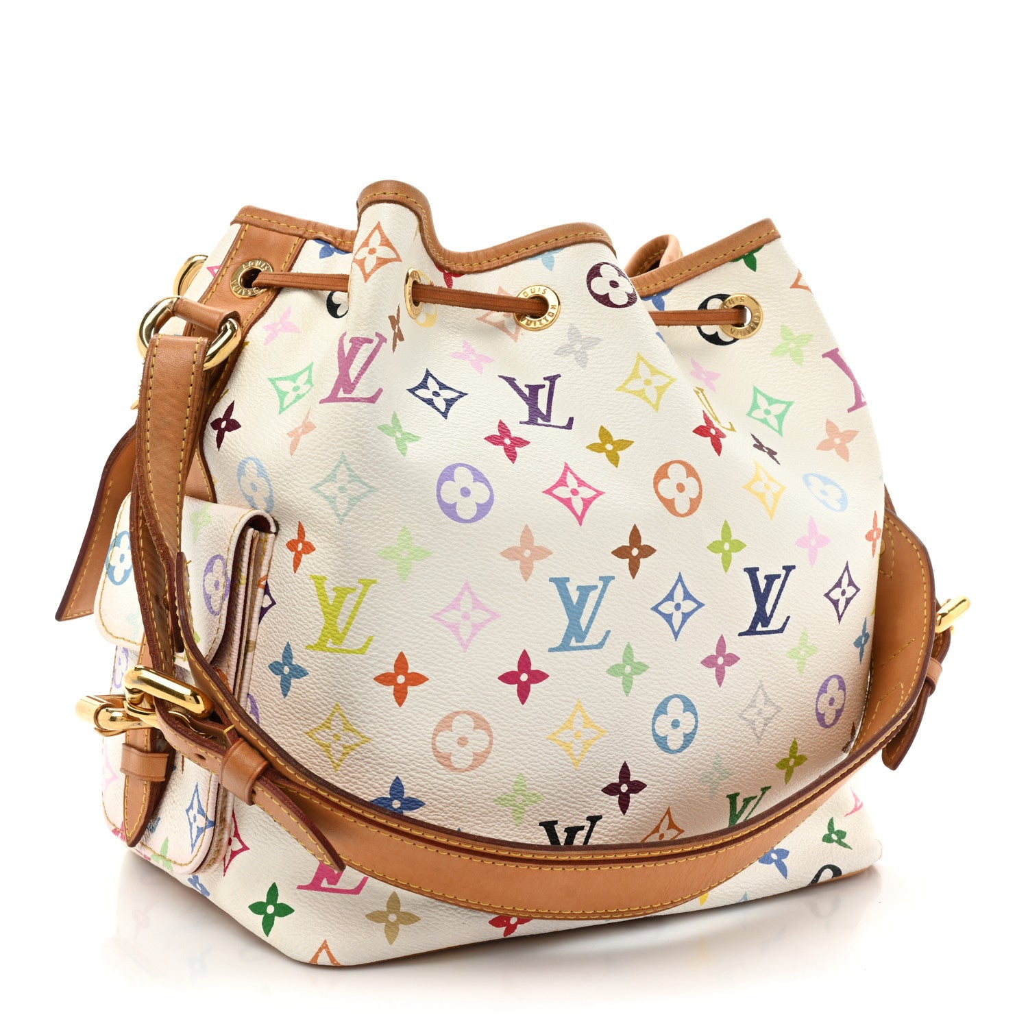 Louis Vuitton Monogram Multicolor Petit Noe White 3 of 21