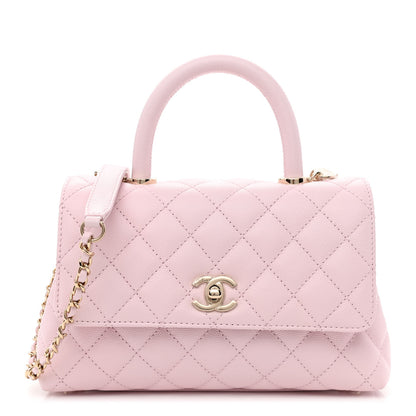 Chanel Caviar Quilted Mini Coco Handle Flap Light Pink 1 of 11
