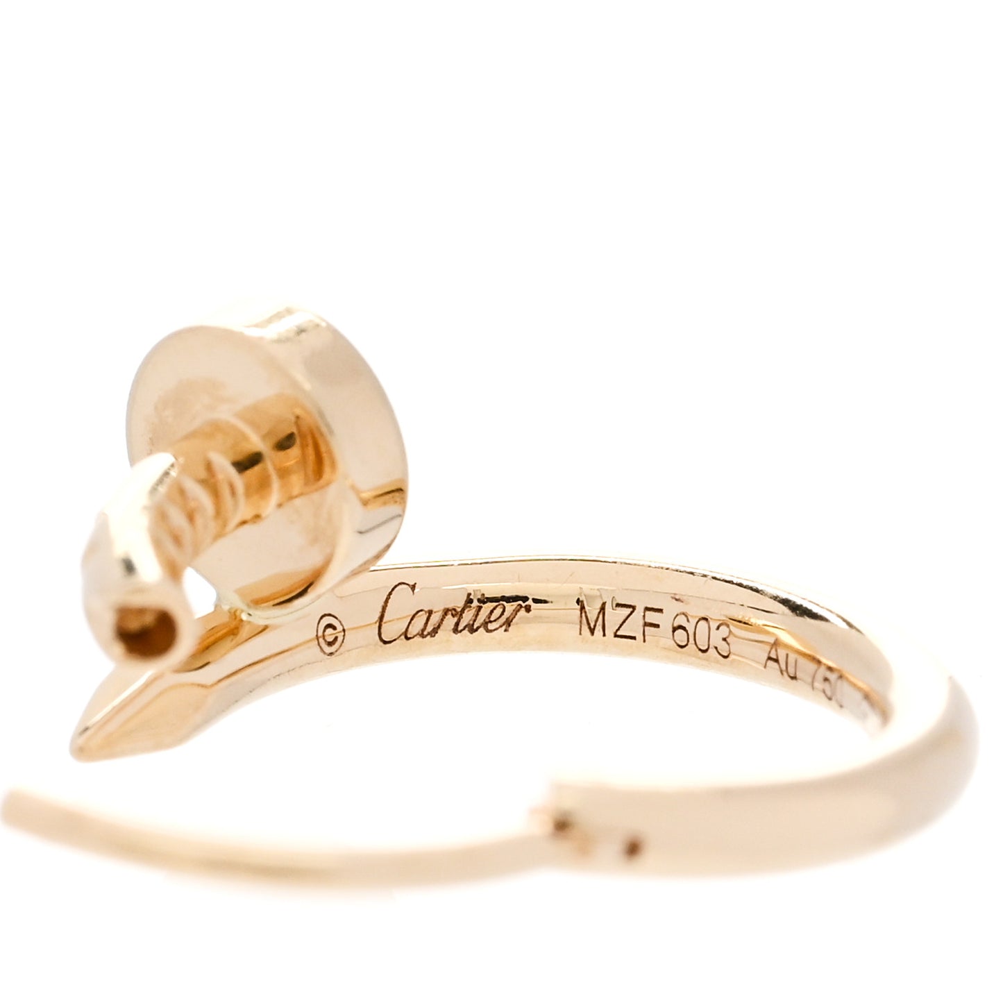 18K Yellow Gold Juste Un Clou Single Hoop Earring