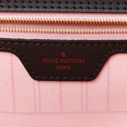 Louis Vuitton Damier Ebene Neo Neverfull MM Rose Ballerine 9 of 9