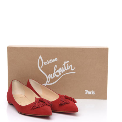 Christian Louboutin Veau Velours Gwalior Flats 36 Oeillet 10 of 10