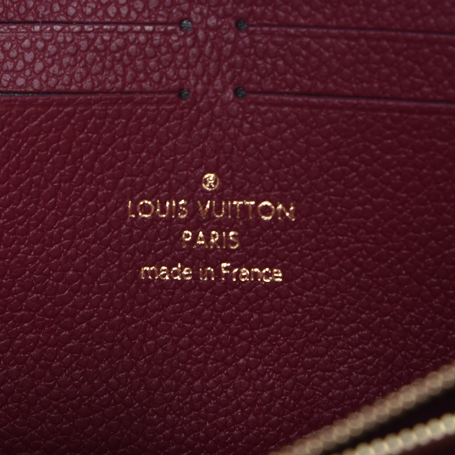 Louis Vuitton Empreinte Clemence Wallet Raisin 6 of 7