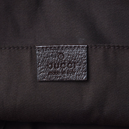 Gucci GG Monogram Medium Web Handle Vertical Tote Dark Brown 6 of 10