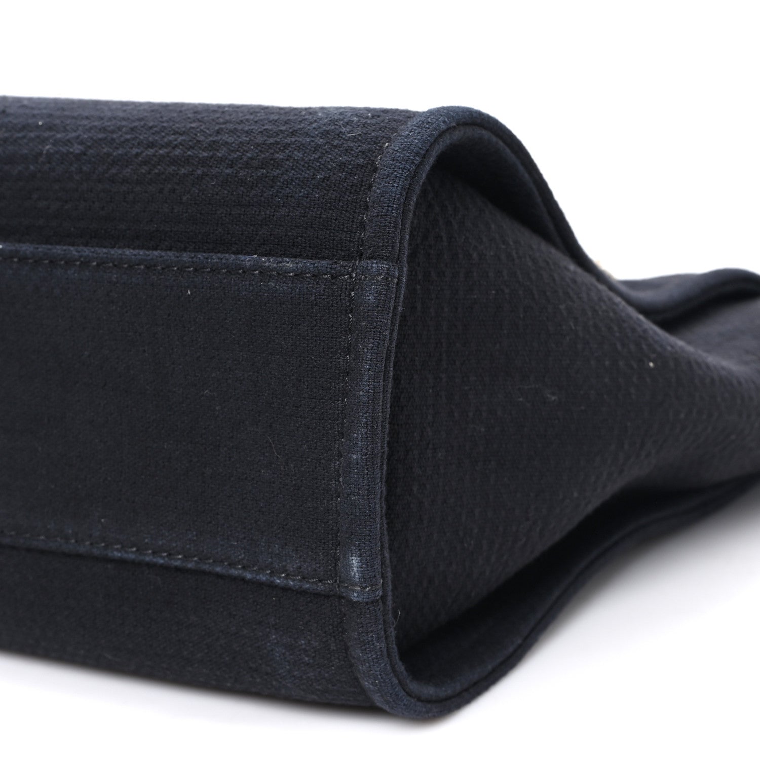 Chanel Mixed Fibers Calfskin Small Deauville Tote Black 11 of 11