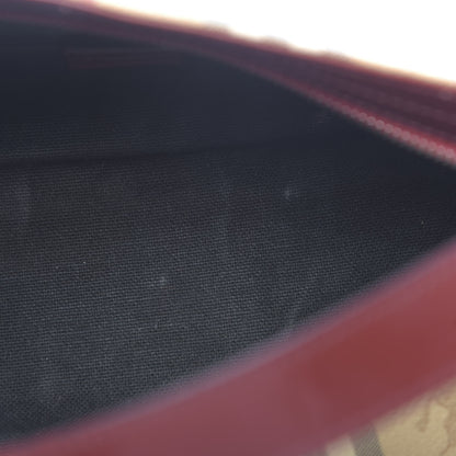 Burberry Haymarket Check Shoulder Bag Military Red 8 of 13