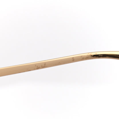 Gucci Oversized Round Sunglasses GG0252S Gold Brown 9 of 10
