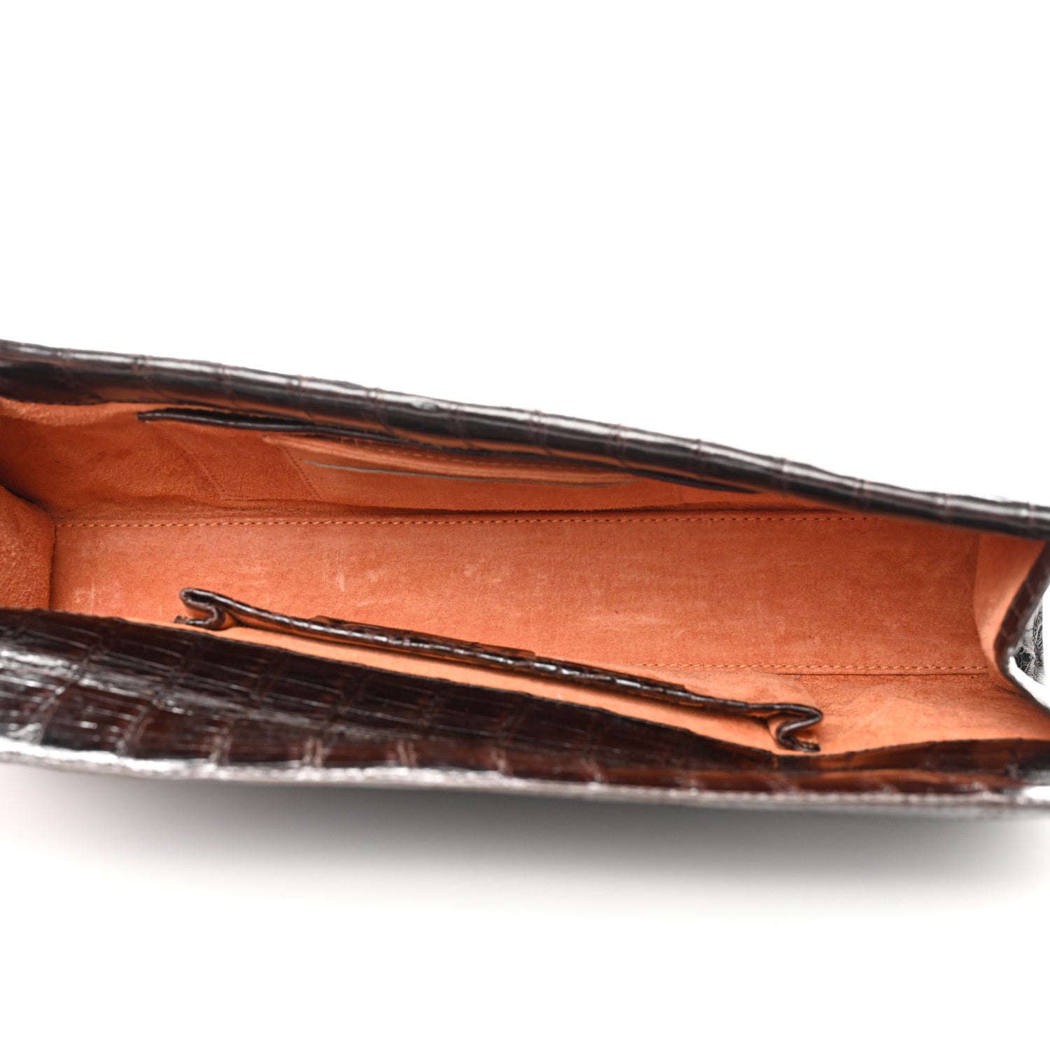 Nancy Gonzalez Crocodile Clutch Brown 4 of 6