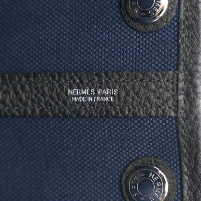 Hermes Toile Militaire Negonda Garden Party 30 TPM Bleu Marine Black 6 of 10