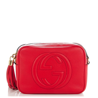 Gucci Pebbled Calfskin Small Soho Disco Bag Tabasco Red 1 of 7