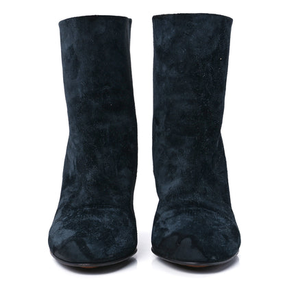 Chanel Suede Calfskin CC Short Boots 37 Black 2 of 8