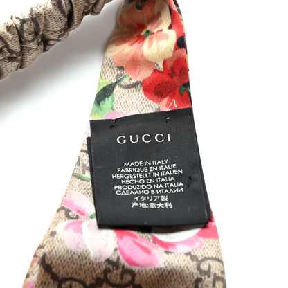 Gucci Silk Monogram Blooms Print Headband Antique Rose 3 of 4