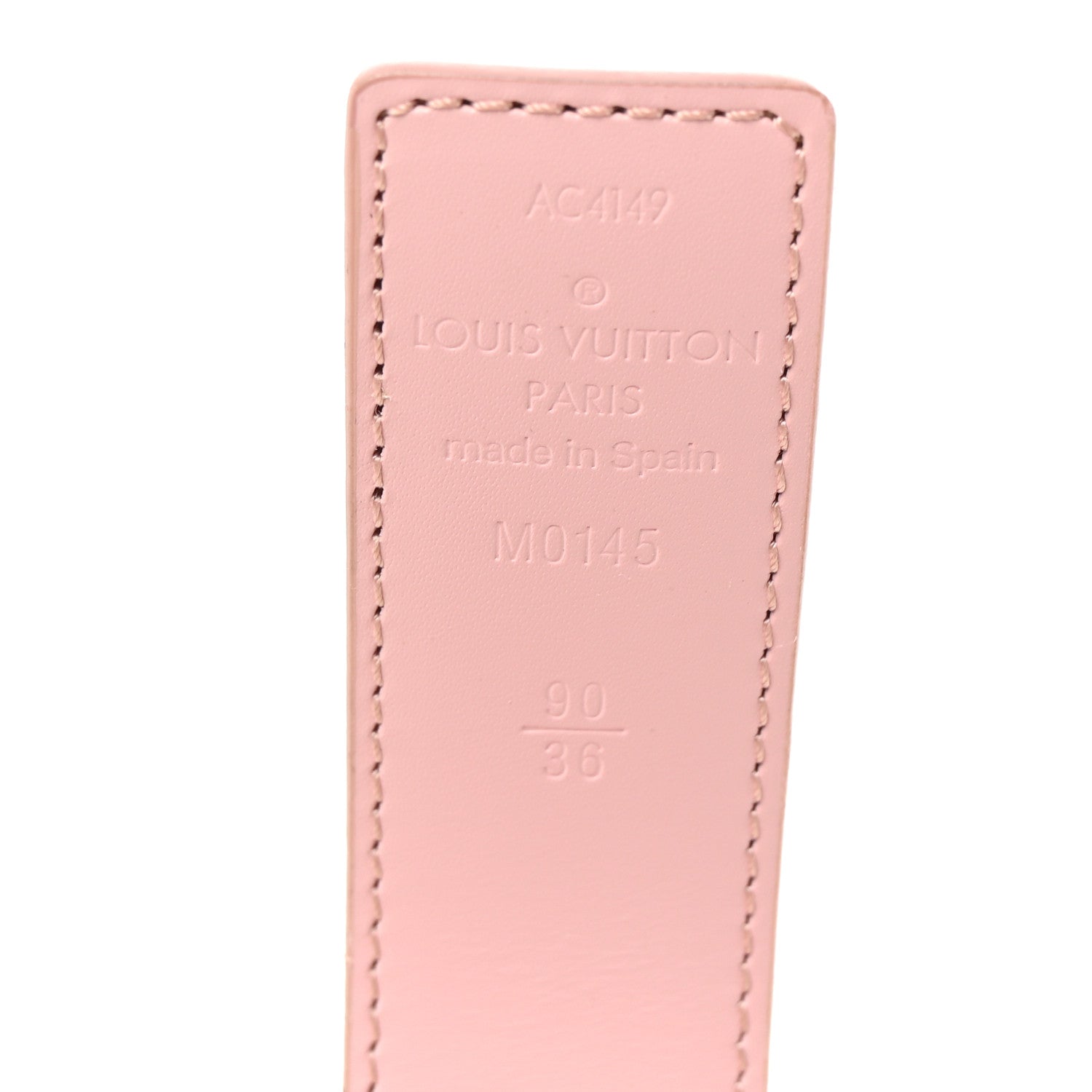 Louis Vuitton Damier Azur 30mm LV Initiales Reversible Belt 90 36 Pink 5 of 5