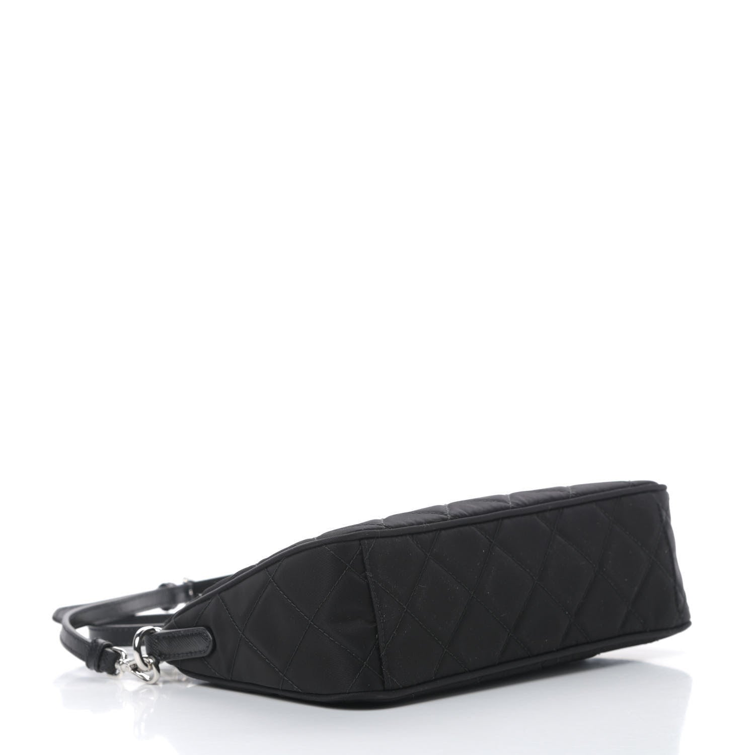 Prada Nylon Tessuto Impuntu Quilted Crossbody Bag Black 4 of 11