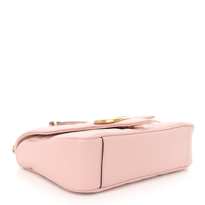 Gucci Calfskin Matelasse Mini GG Marmont Shoulder Bag Perfect Pink 4 of 10