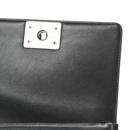 Chanel Calfskin Double Stitch Small Boy Flap Black 14 of 18