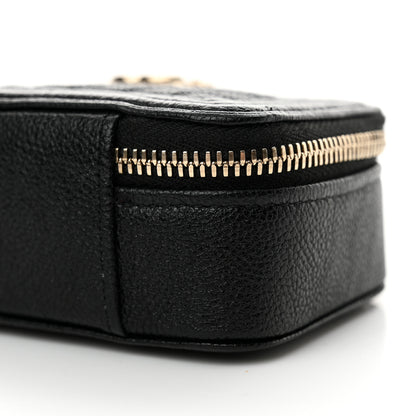 Chanel Caviar Chevron Quilted Mini Boy Clutch With Chain Black 9 of 10