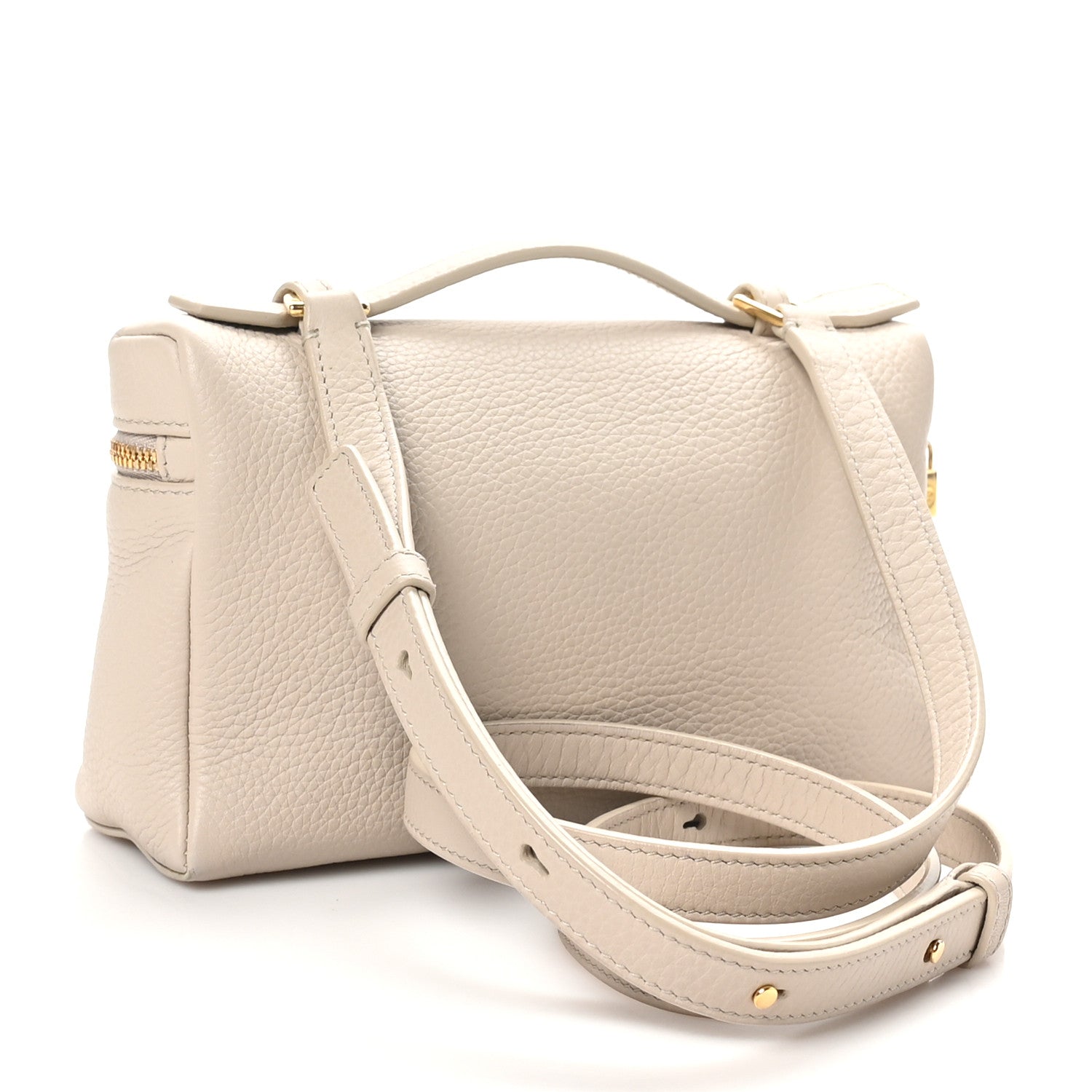 Loro Piana Grained Calfskin Extra Pocket L19 Light Travertine 3 of 9