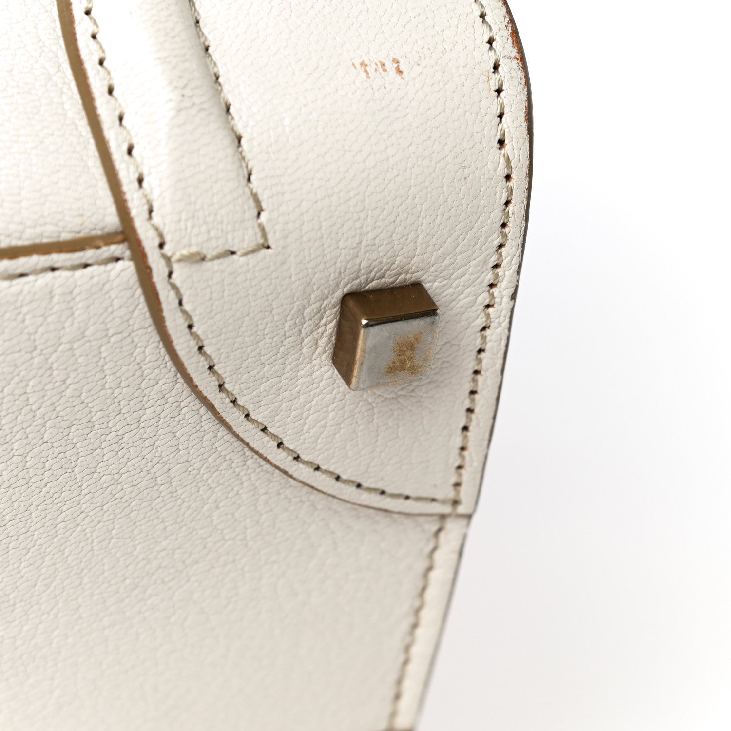 Celine Goatskin Mini Luggage White 31 of 33