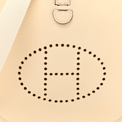 Hermes Taurillon Clemence Amazone Evelyne TPM Nata Craie 8 of 11