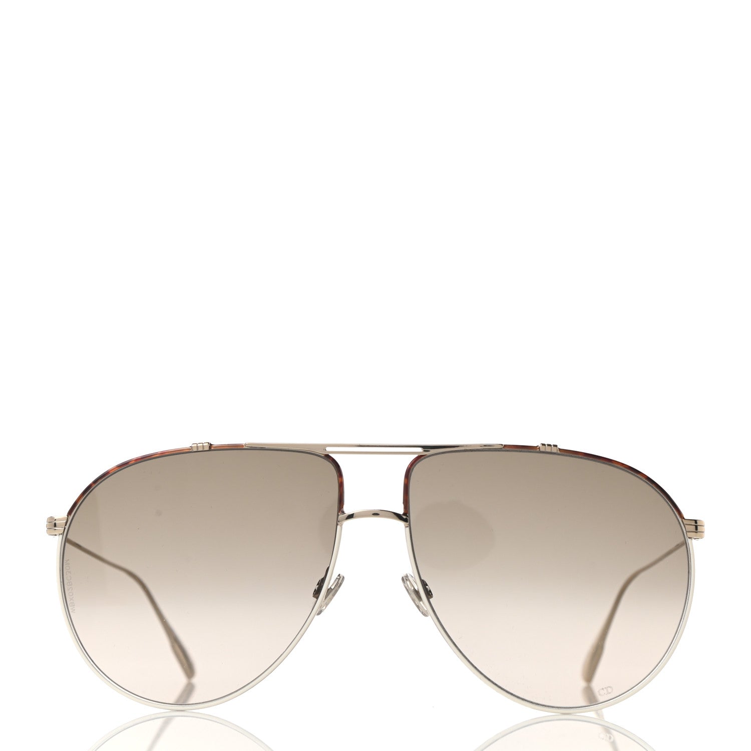 Christian Dior Metal Monsieur 1 Sunglasses Light Gold Havana 2 of 6