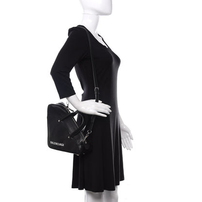 Balenciaga Calfskin S Triangle Duffle Black 2 of 9