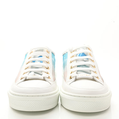 Louis Vuitton Technical Fabric Calfskin Monogram Stellar Sneakers 36 Blue 2 of 8