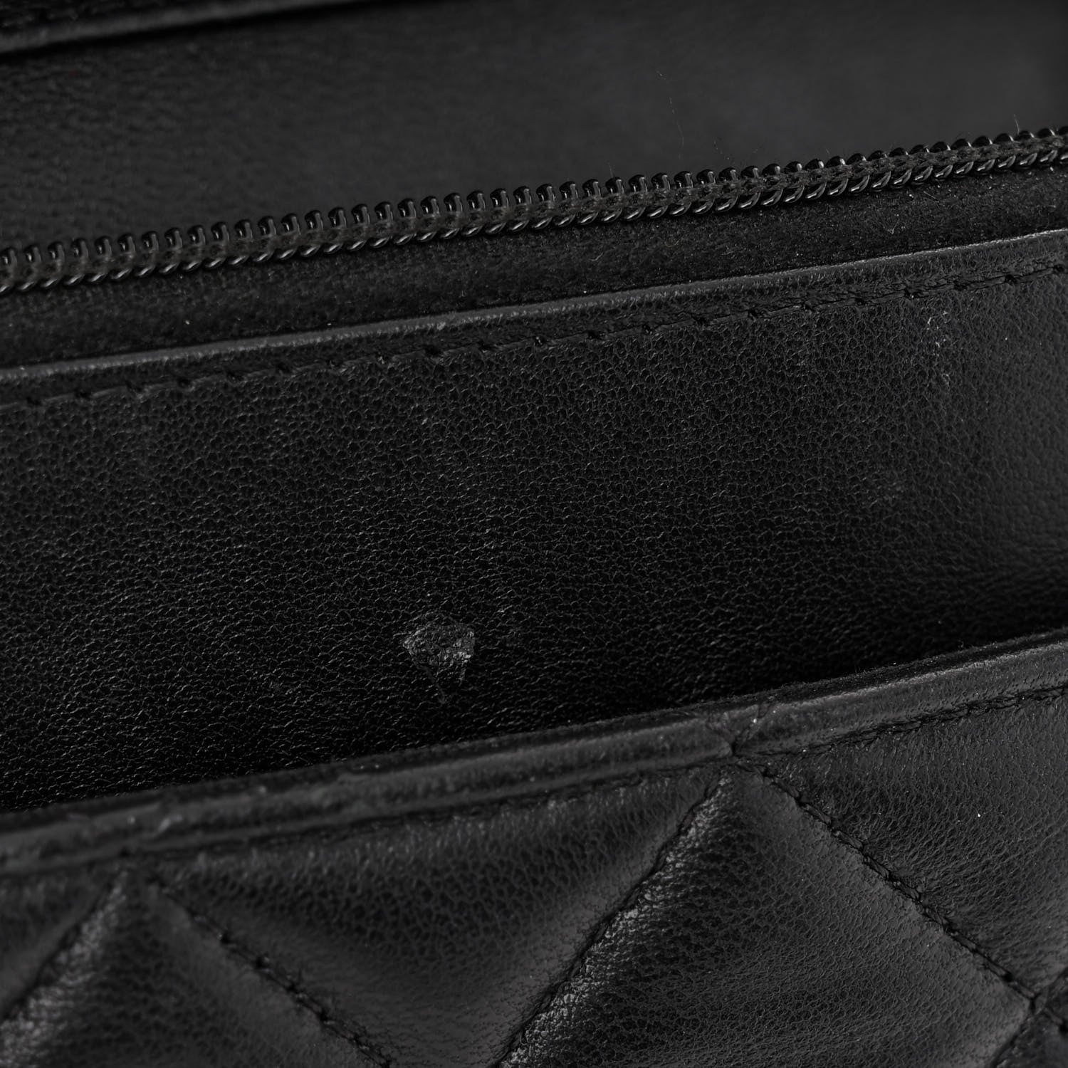 Chanel Lambskin Quilted Enamel Coco Casino Wallet On Chain WOC Black 12 of 14