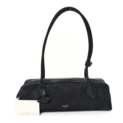 Alaia Nubuck Medium Le Teckel Bag Black Anthracite 3 of 10