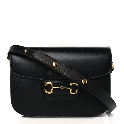 Gucci Azalea Calfskin Horsebit 1955 Shoulder Bag Black 1 of 9