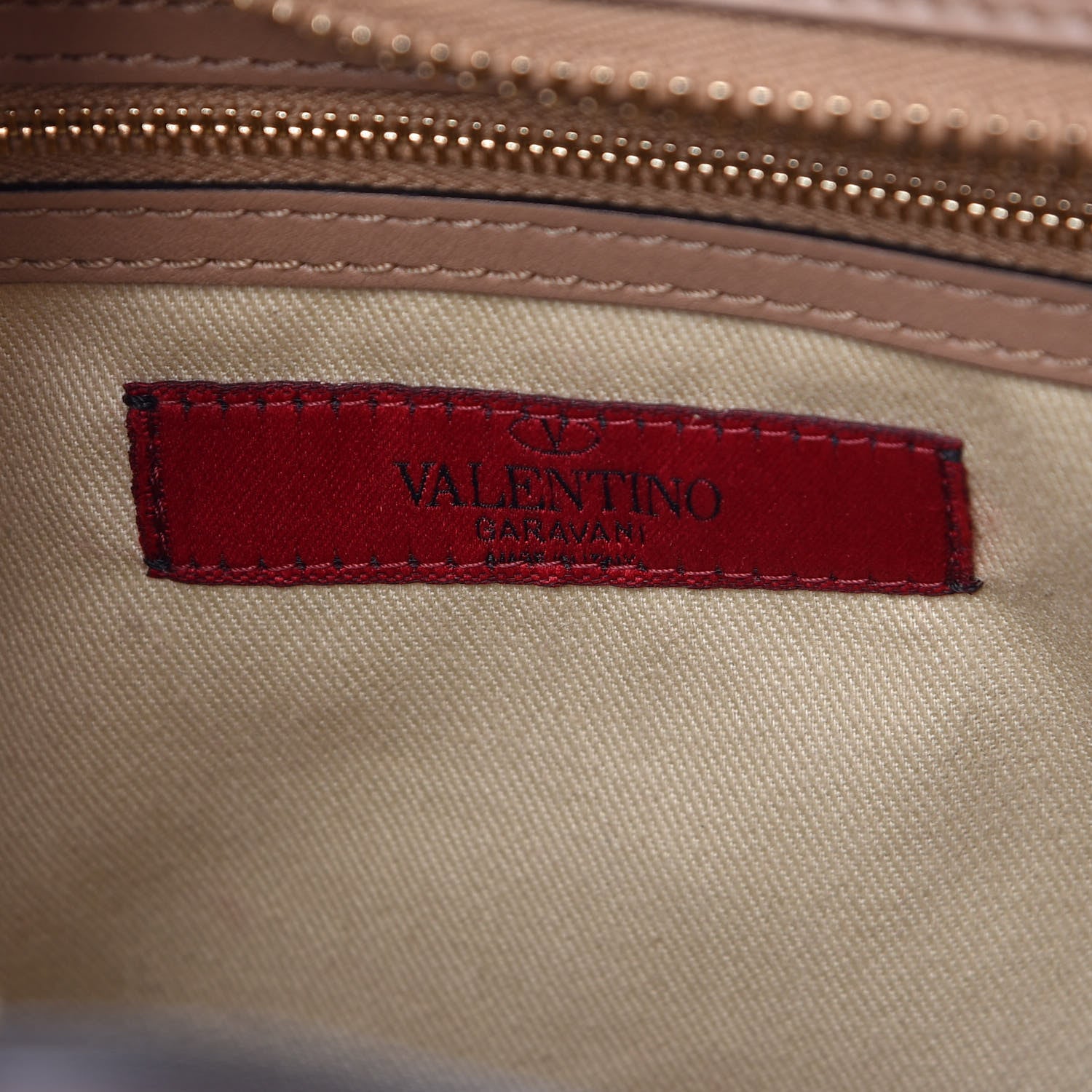 Valentino Garavani Vitello Rockstud Double Handle Tote Alpaca 7 of 13