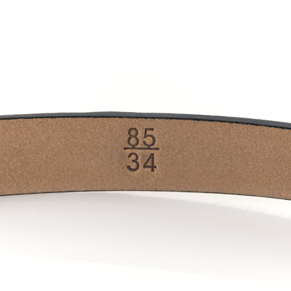 Chanel Calfskin Crystal CC Skinny Belt 85 34 Black 5 of 8