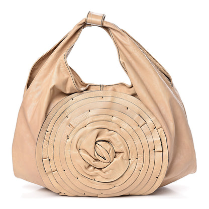 Valentino Garavani Nappa Petale Rose Hobo Beige 1 of 8