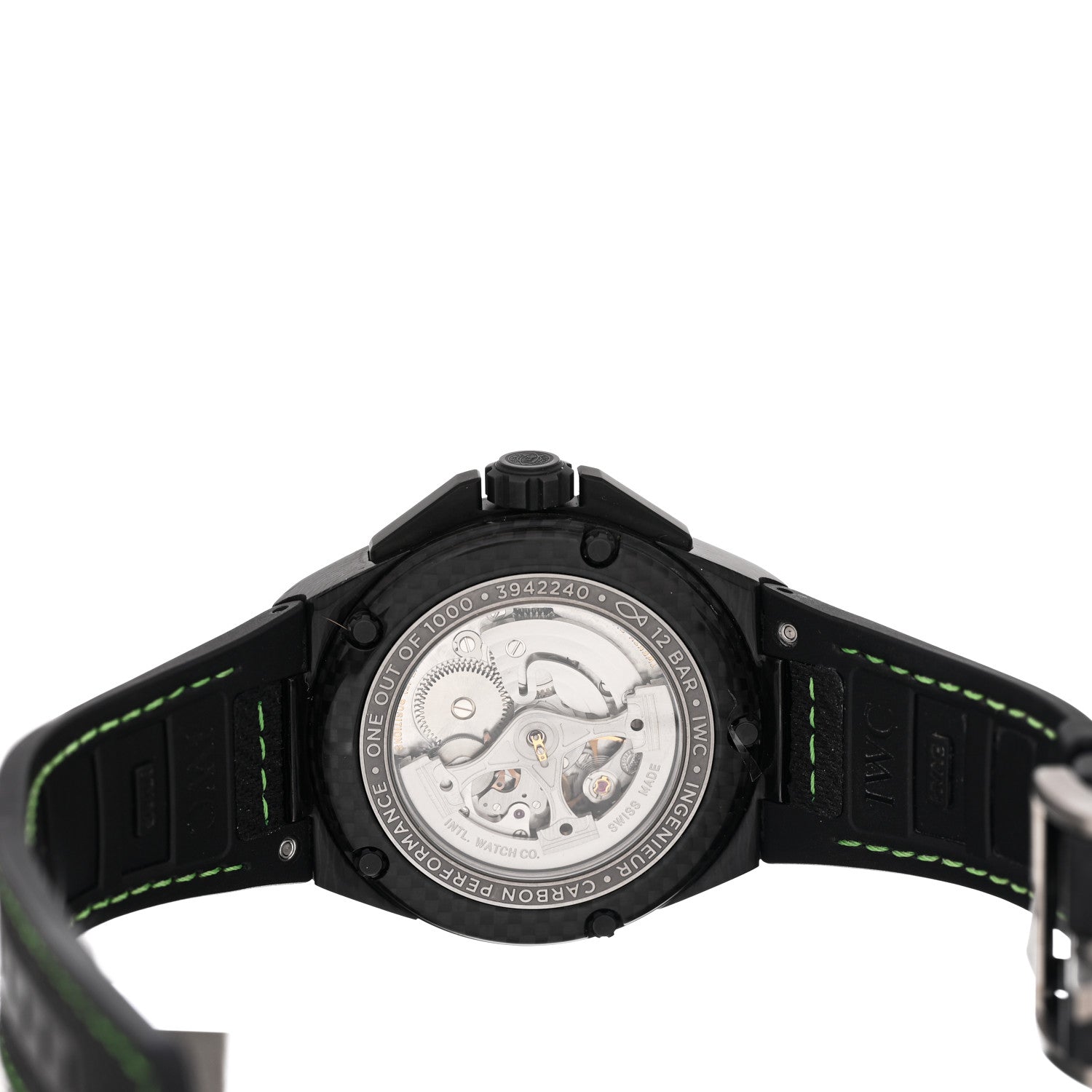 IWC Black Carbon Rubber 46mm Ingenieur Automatic Watch Black IW322404 4 of 5