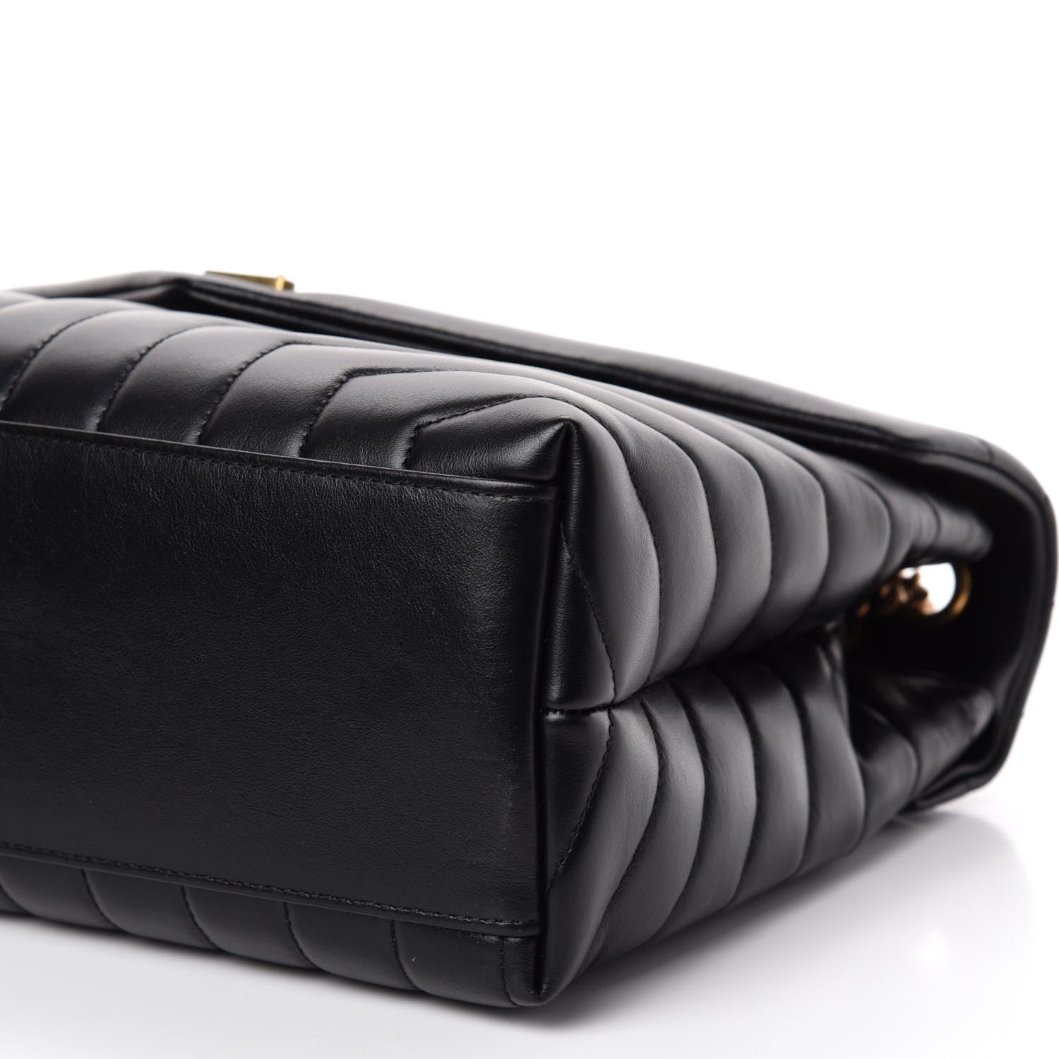 Saint Laurent Calfskin Y Quilted Monogram Medium Loulou Chain Satchel Black 8 of 15