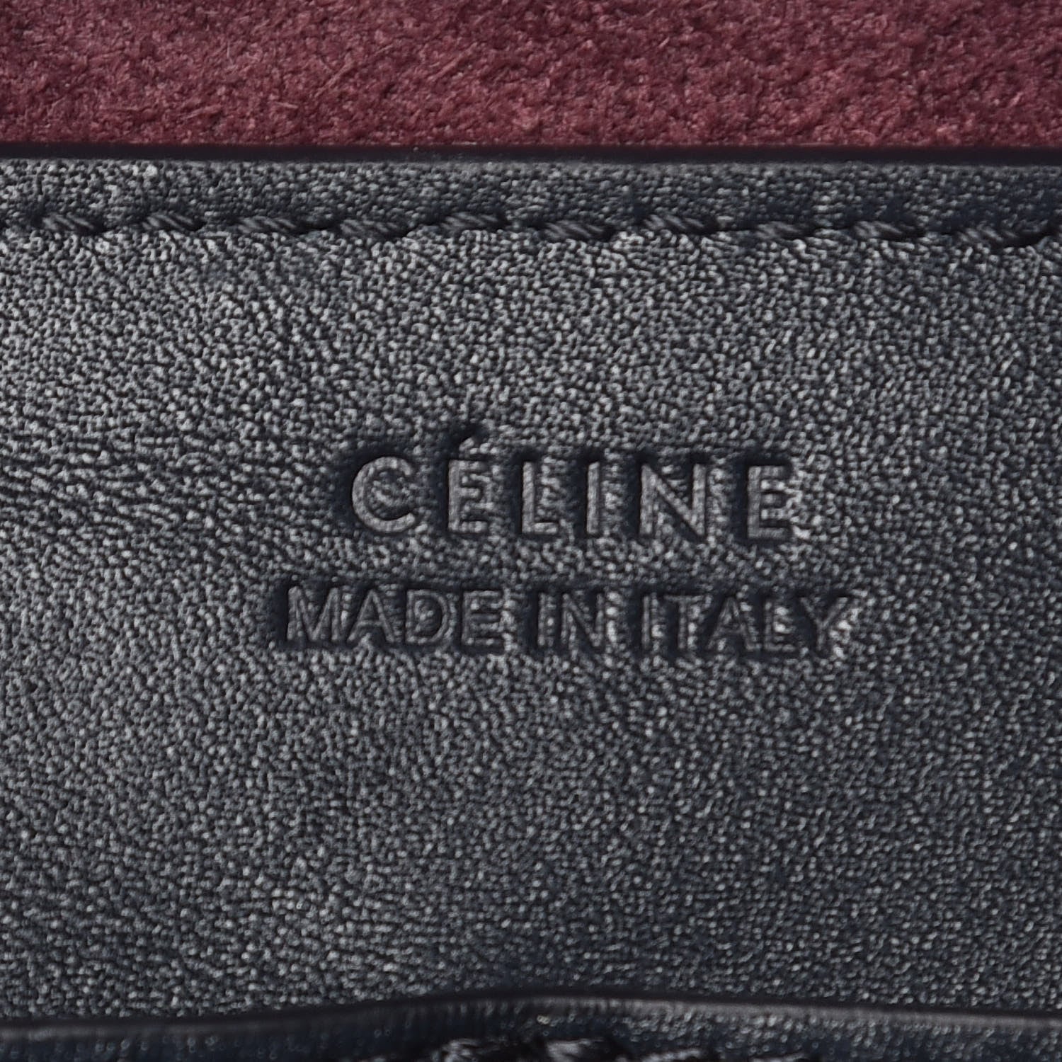 Celine Lambskin Small Soft Cube Satchel Burgundy 8 of 9