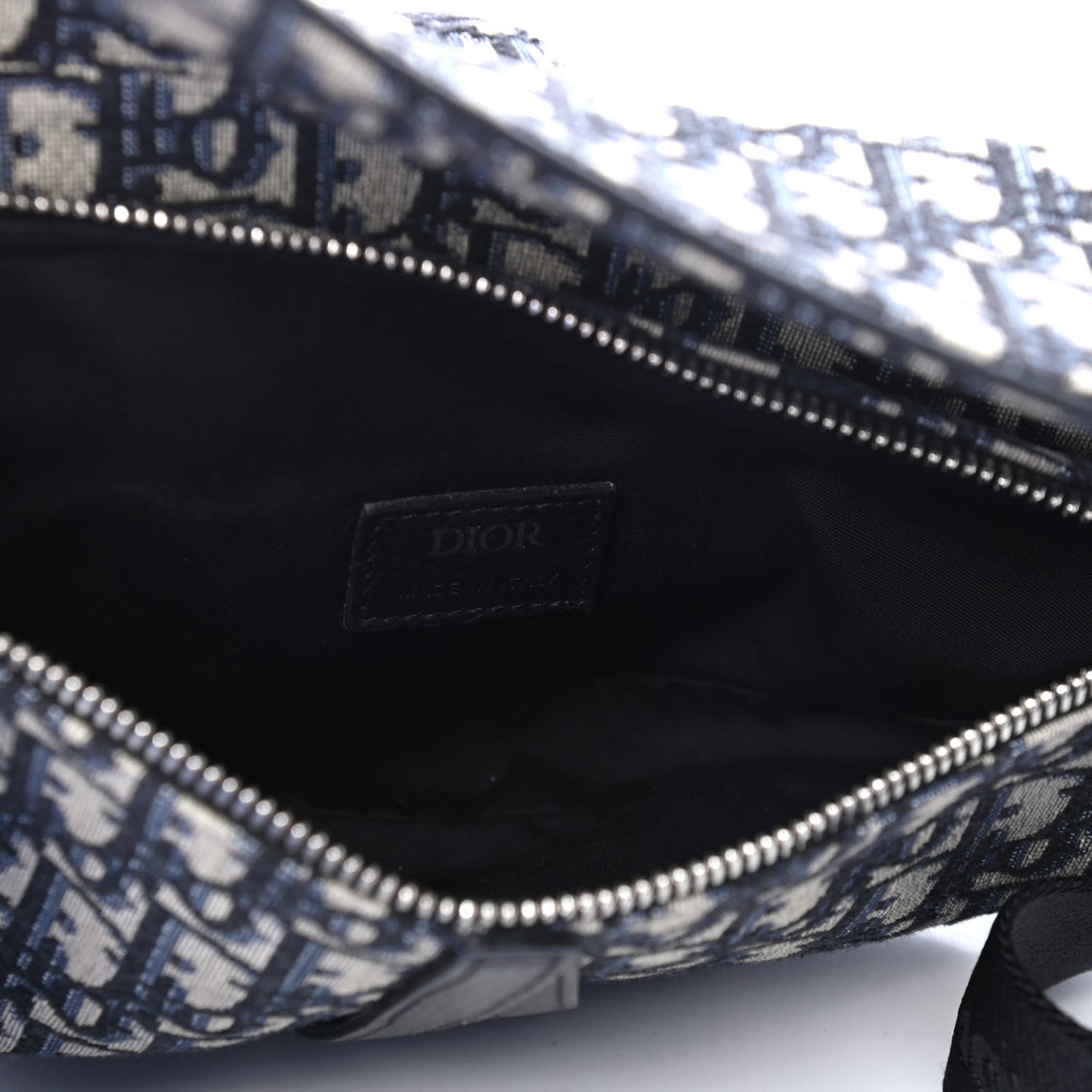 Oblique Mens Saddle Bag Blue