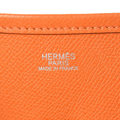 Hermes Epsom Evelyne II PM Orange 5 of 8