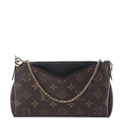 Louis Vuitton Monogram Pallas Clutch Black 1 of 7