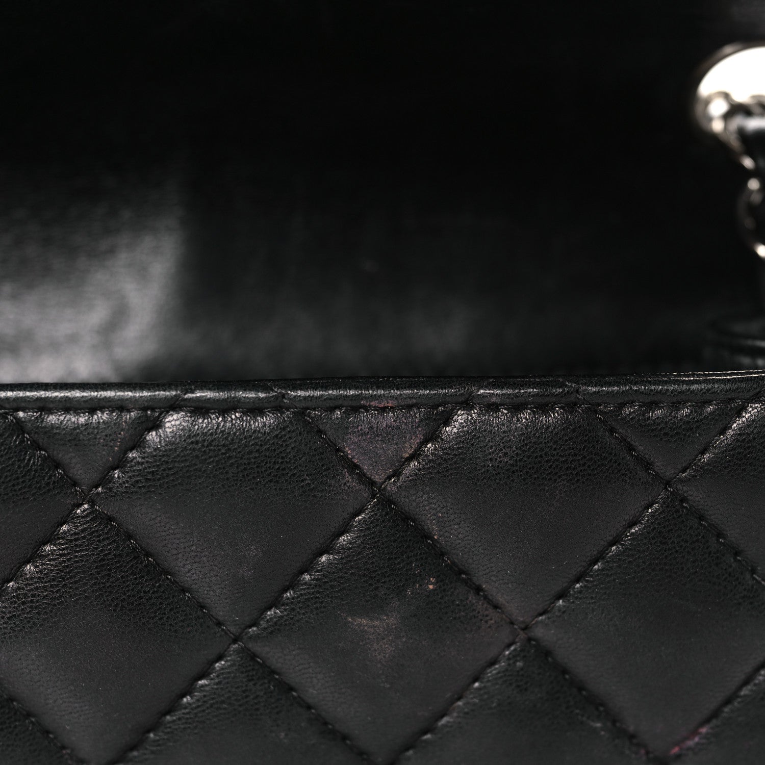 Chanel Lambskin Quilted Mini Square Flap Black 10 of 11