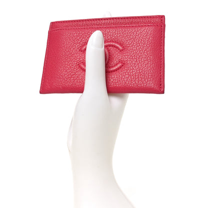 Chanel Goatskin Timeless CC Card Holder Fuchsia 2 of 7