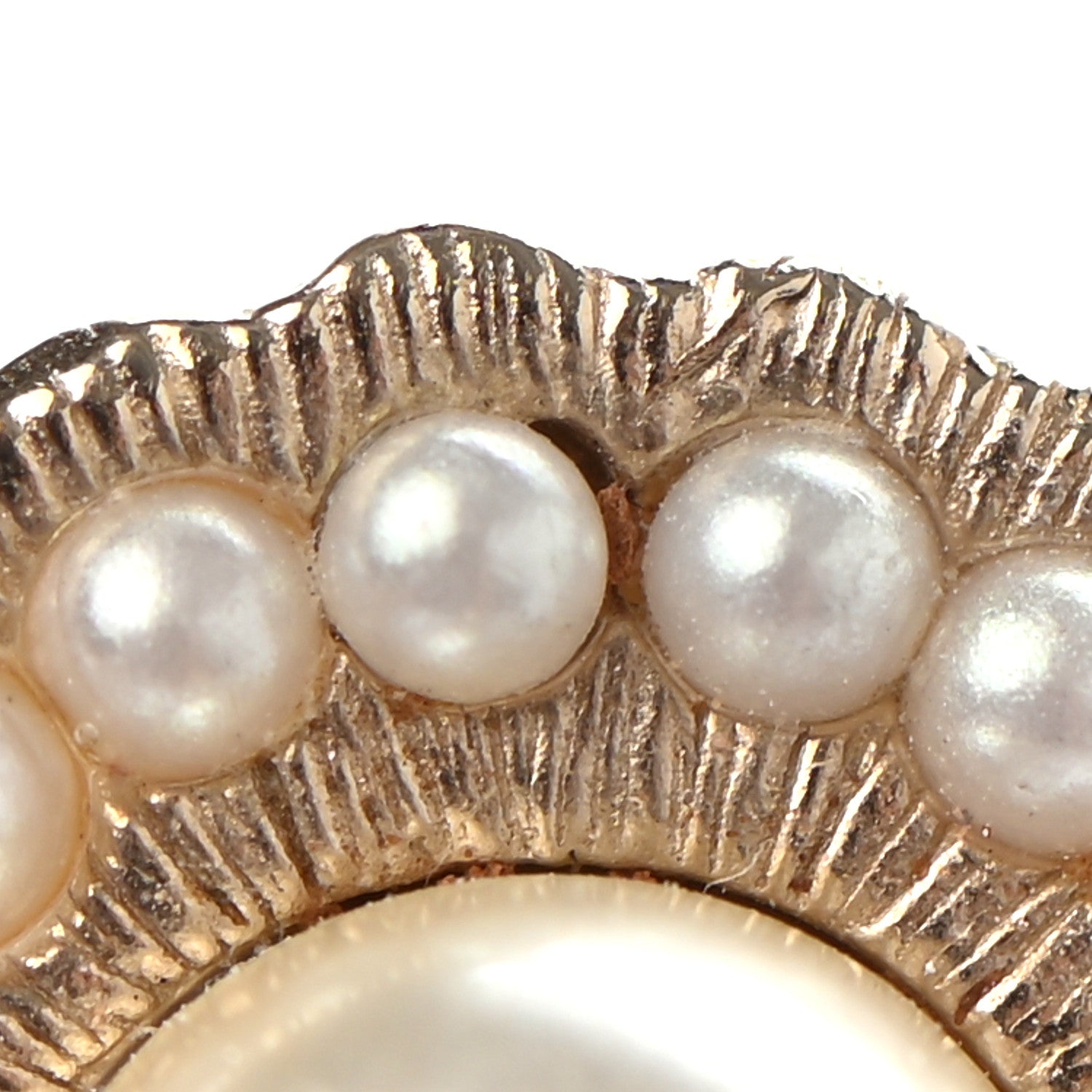 Chanel Pearl Enamel CC Camellia Ring 4 Black Gold 5 of 5