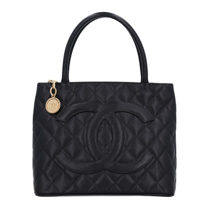 Chanel Caviar Quilted Medallion Tote Black 1 of 10