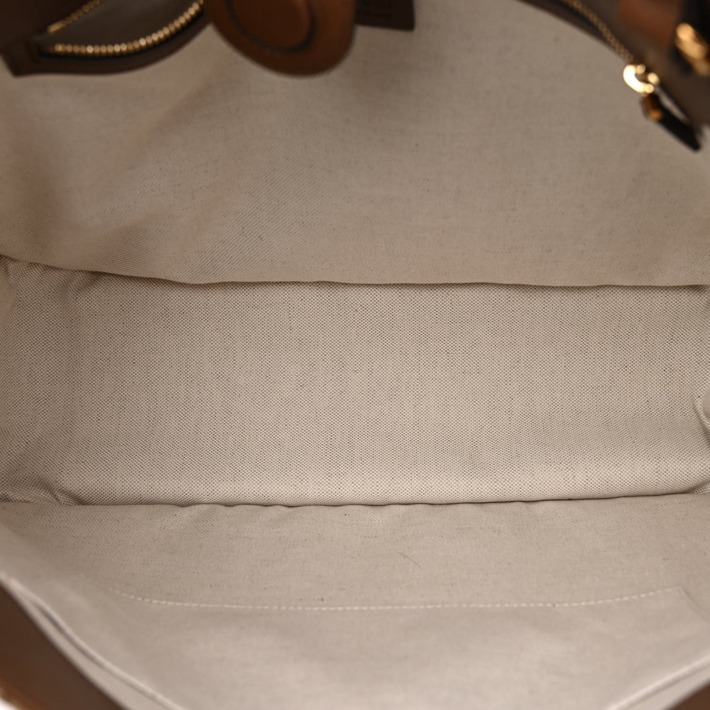 Monogram Horsebit 1955 Tote Bag Beige Brown Sugar