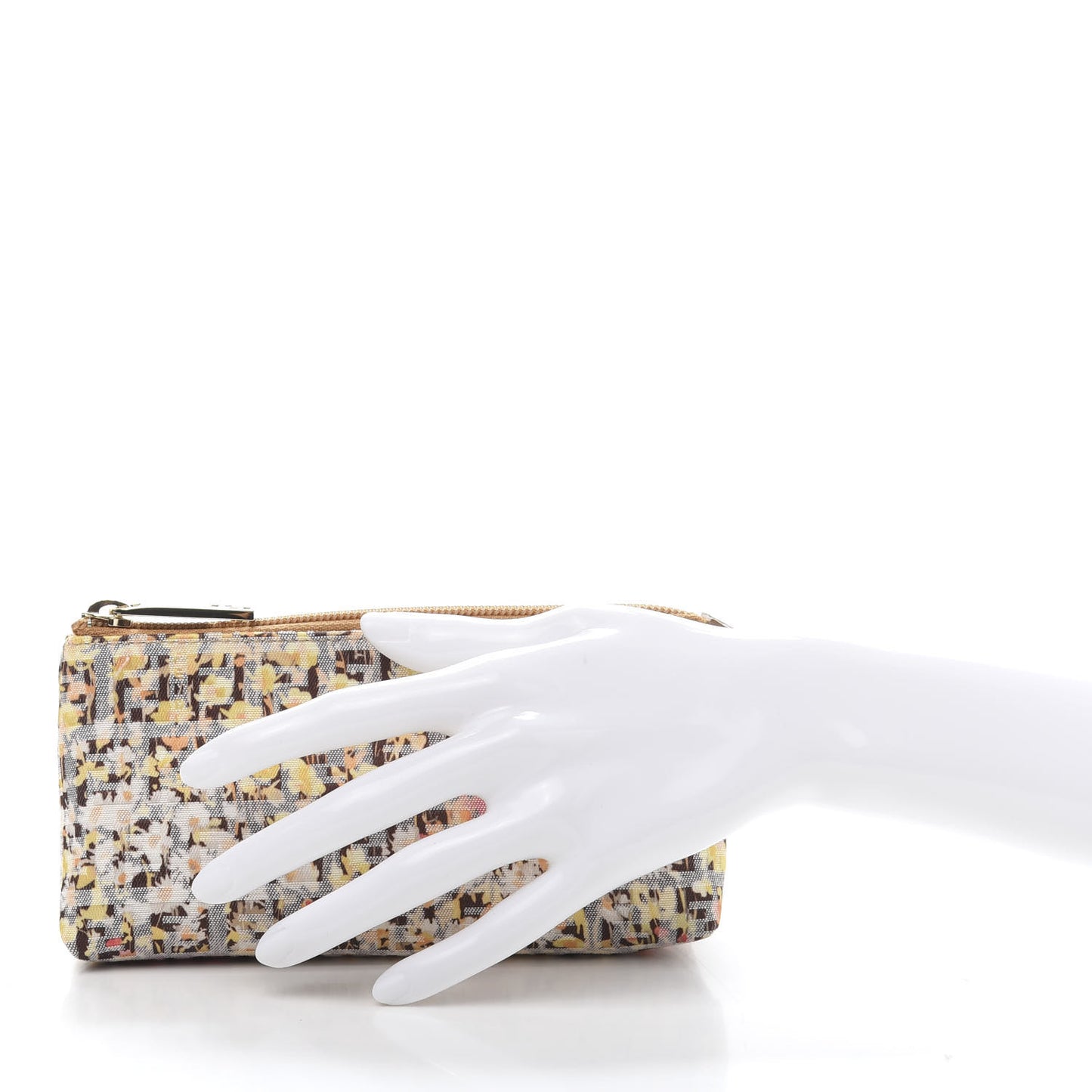 Zucchino Vitello Floral Forever Cosmetic Pouch Pesca Giallo Saddler