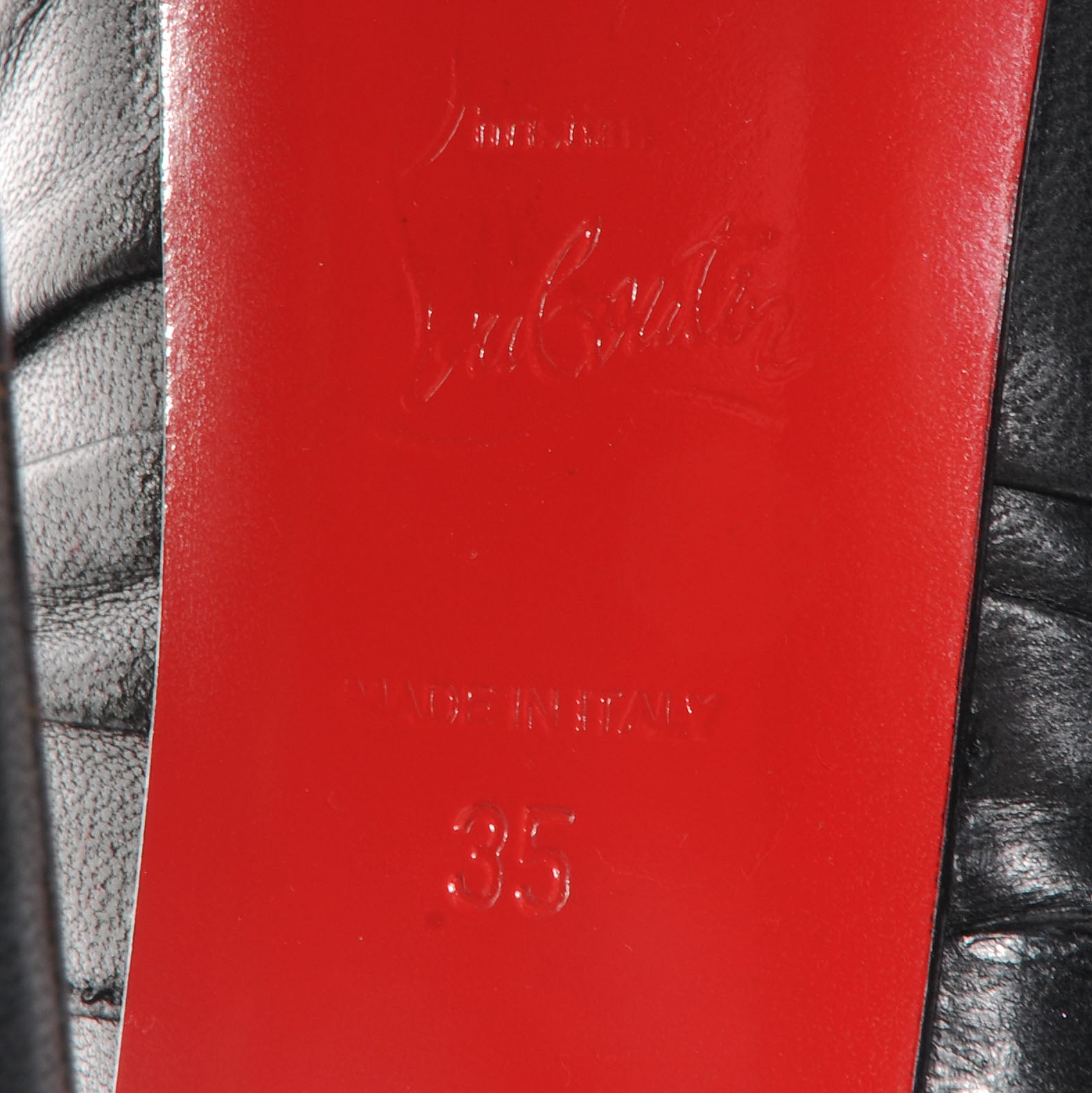 Christian Louboutin Calfskin Miss Benin 160 Pumps 35 Black 6 of 6