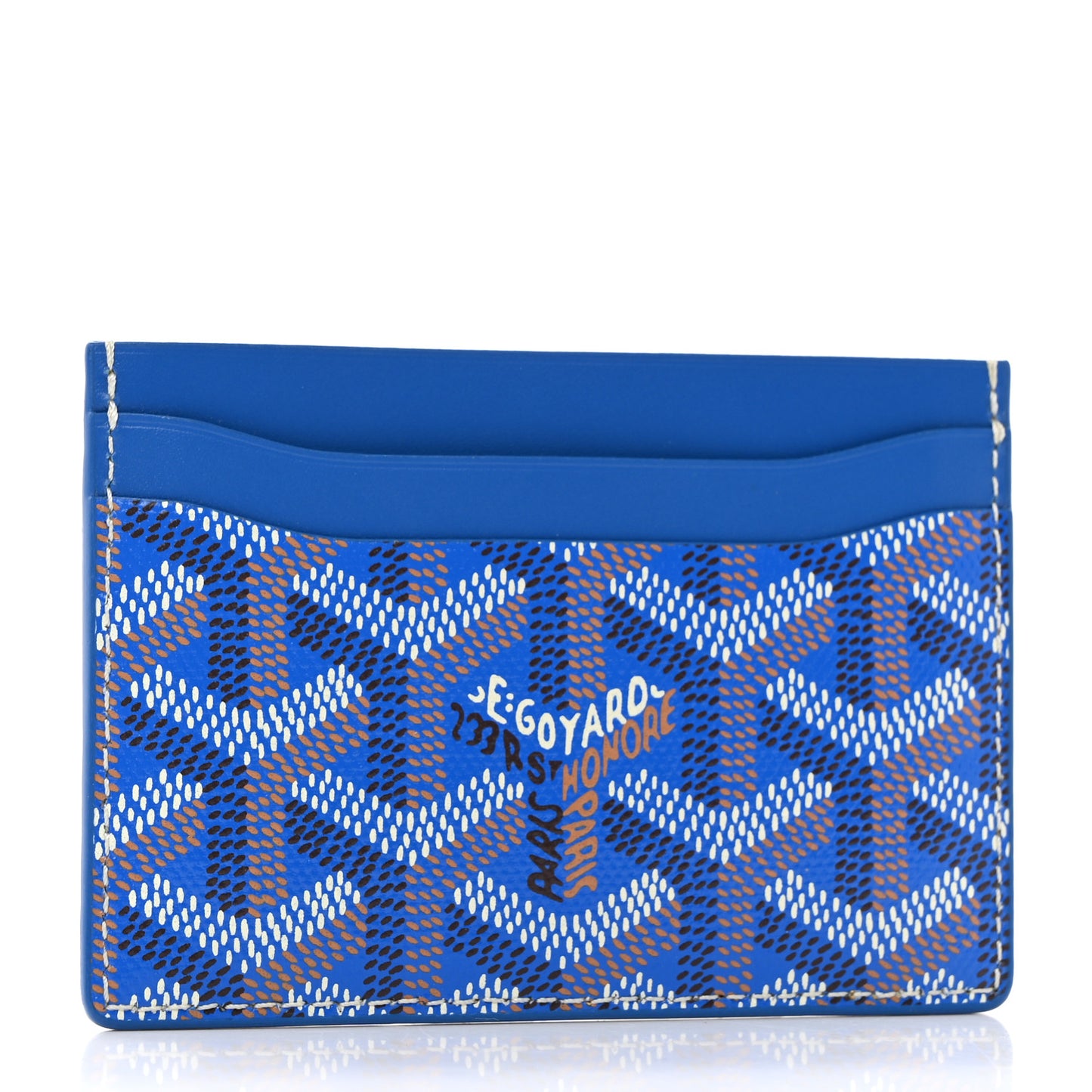 Goyardine Saint Sulpice Card Holder Sky Blue