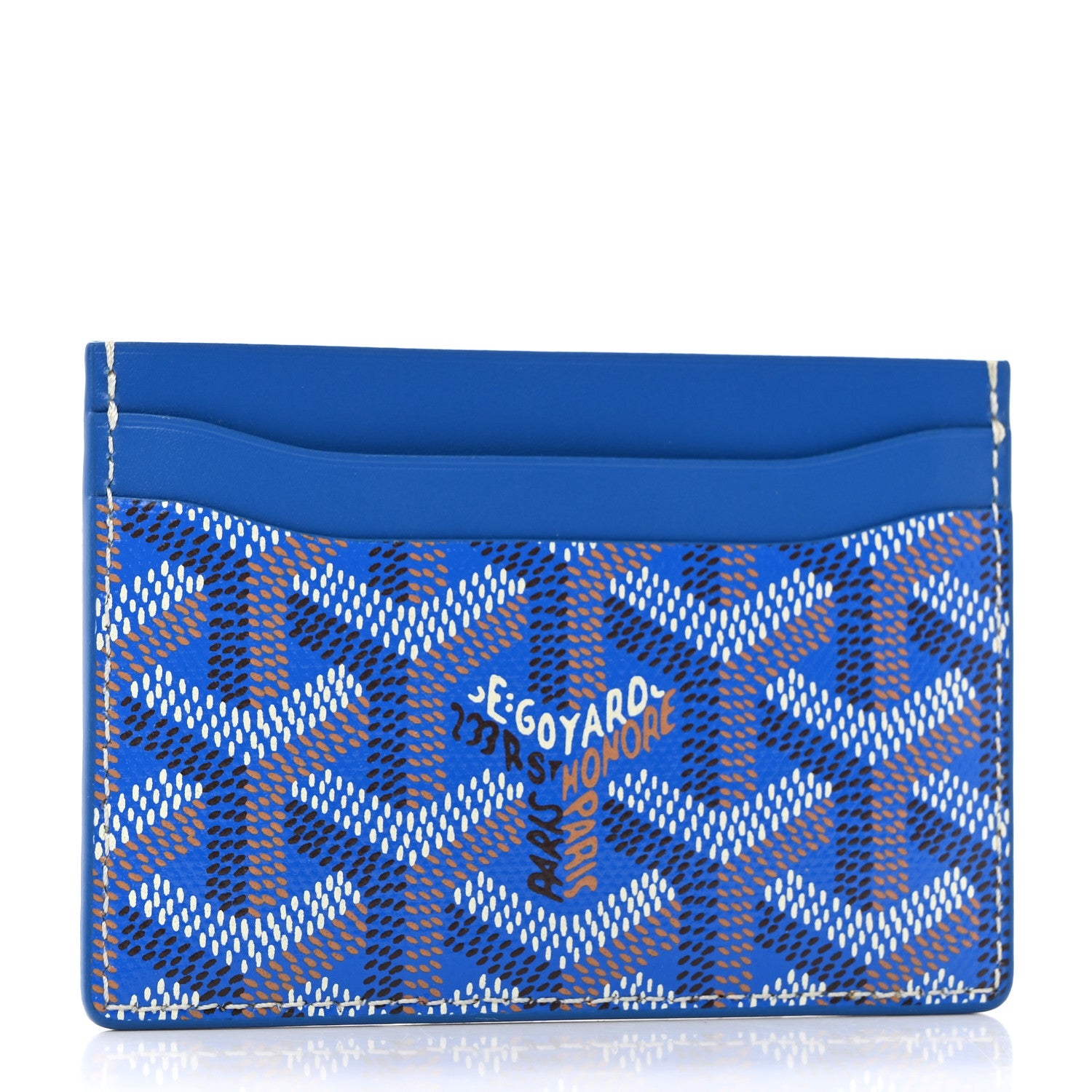 Goyard Goyardine Saint Sulpice Card Holder Sky Blue 3 of 7