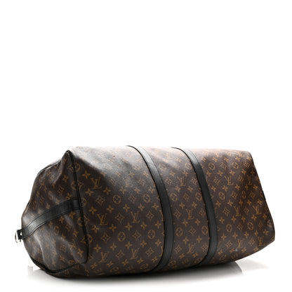 Louis Vuitton Monogram Macassar Keepall Bandouliere 55 3 of 10