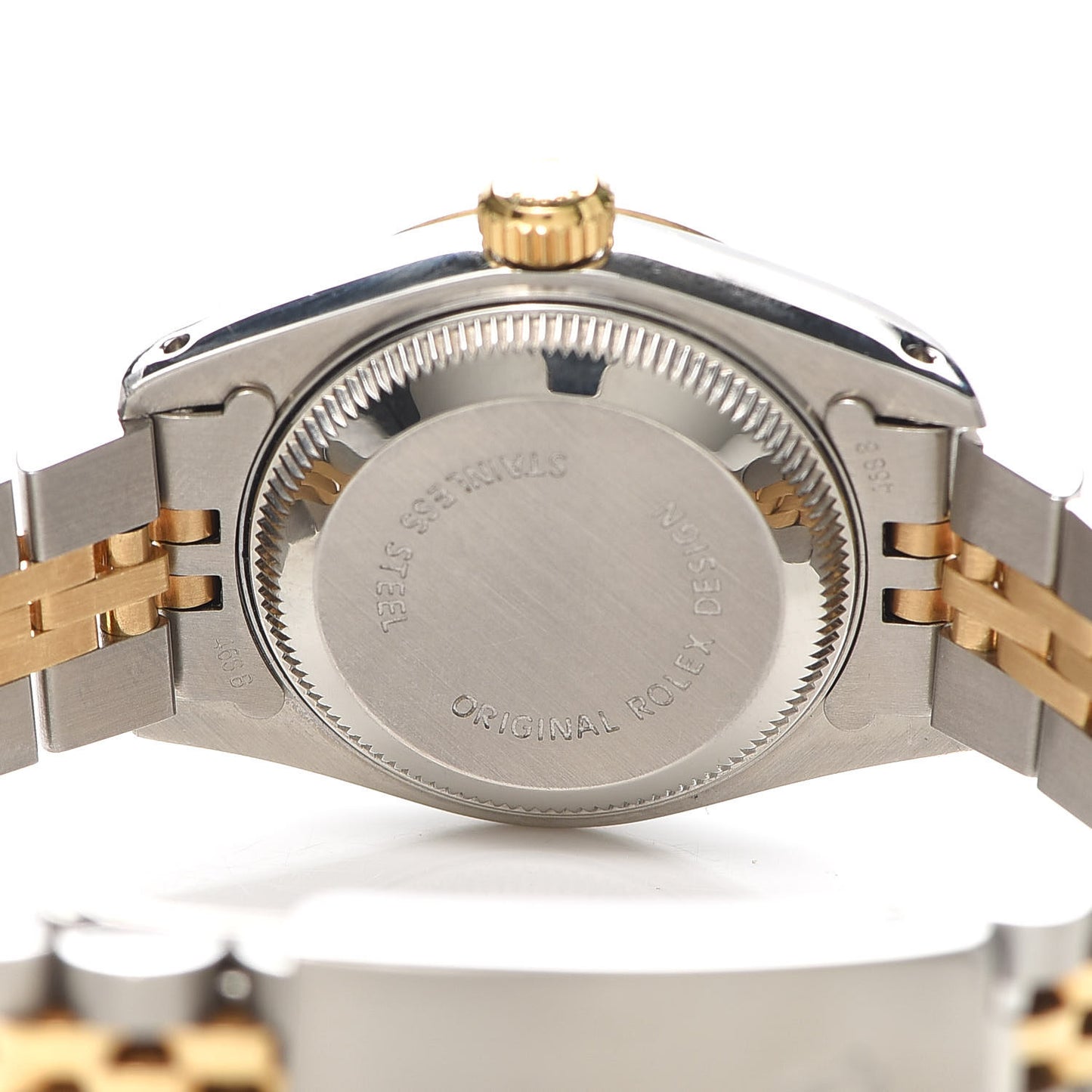 Stainless Steel 18K Yellow Gold 26mm Oyster Perpetual Datejust Watch Champagne Tapestry 69173