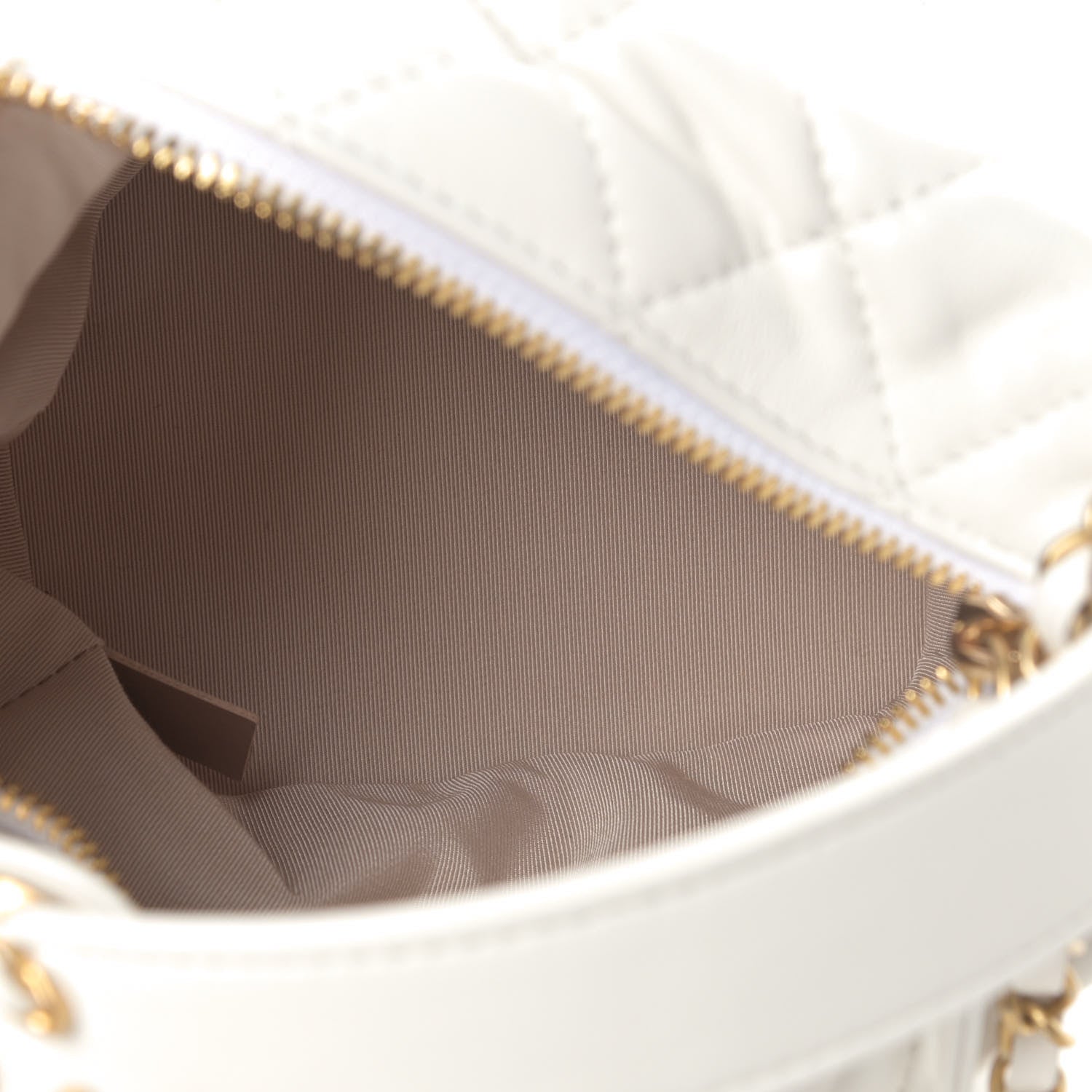 Chanel Lambskin Quilted Small Perfect Meeting Hobo White 4 of 4